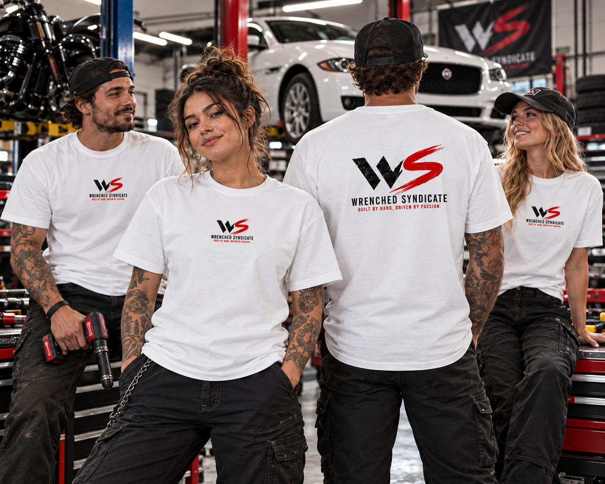 WS Built By Hand Dual Print White Tee