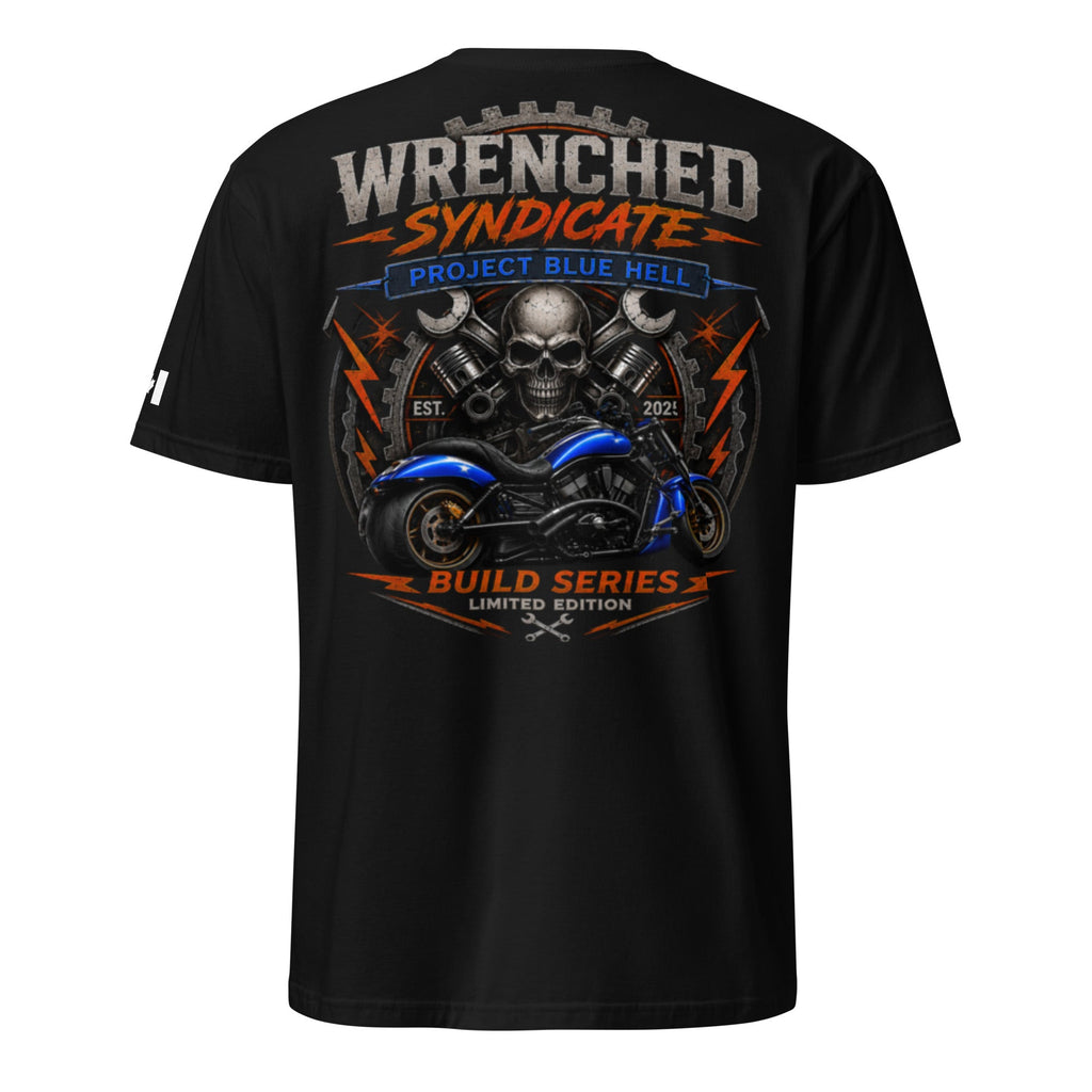 Premium Blue Hell Project Limited Edition T-Shirt | Wrenched Syndicate™ VROD Collection - Wrenched Syndicate