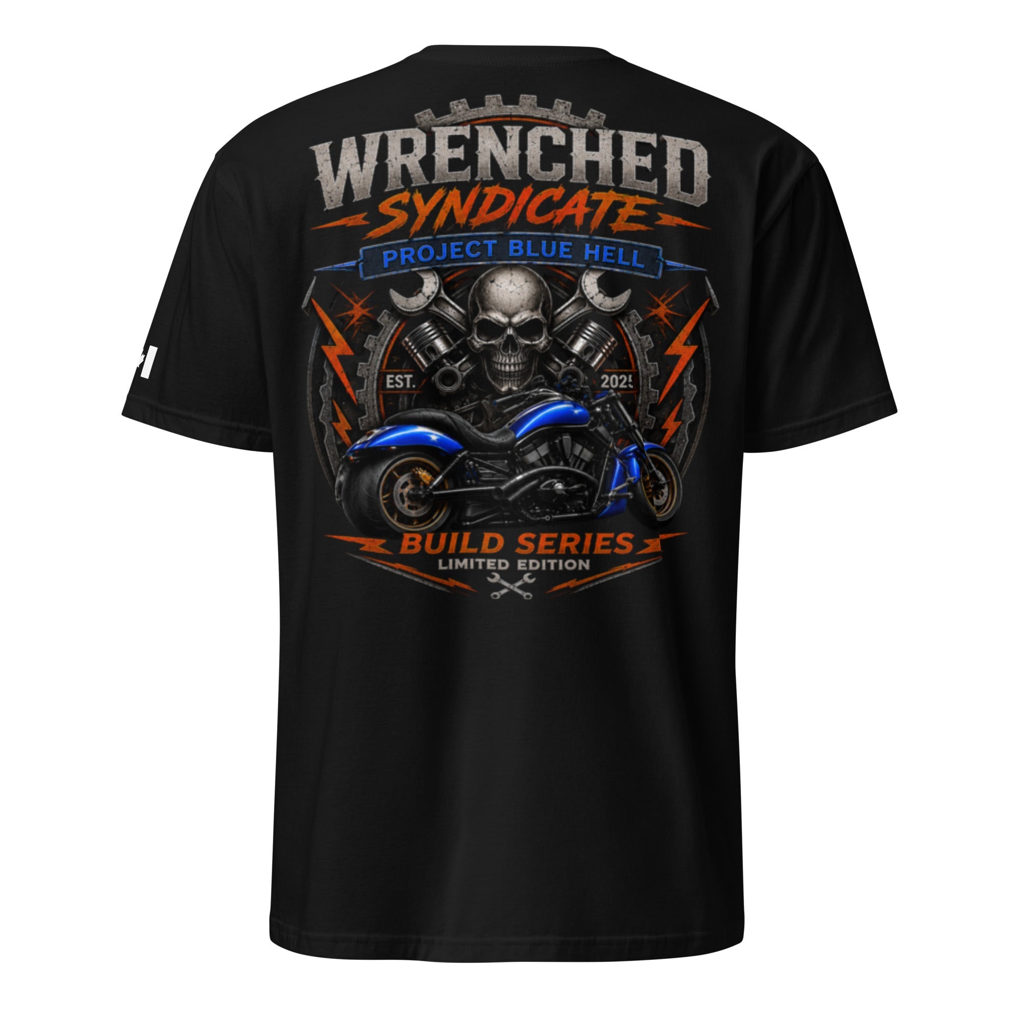 Premium Blue Hell Project Limited Edition T-Shirt | Wrenched Syndicate™ VROD Collection - Wrenched Syndicate