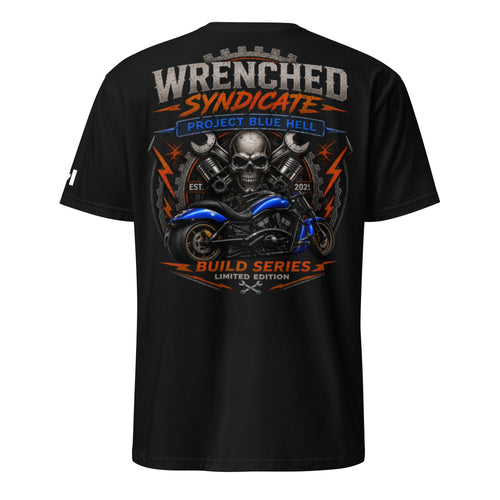 Premium Blue Hell Project Limited Edition T-Shirt | Wrenched Syndicate™ VROD Collection - Wrenched Syndicate