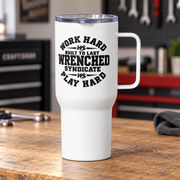 WS Work Hard Play Hard Travel Mug