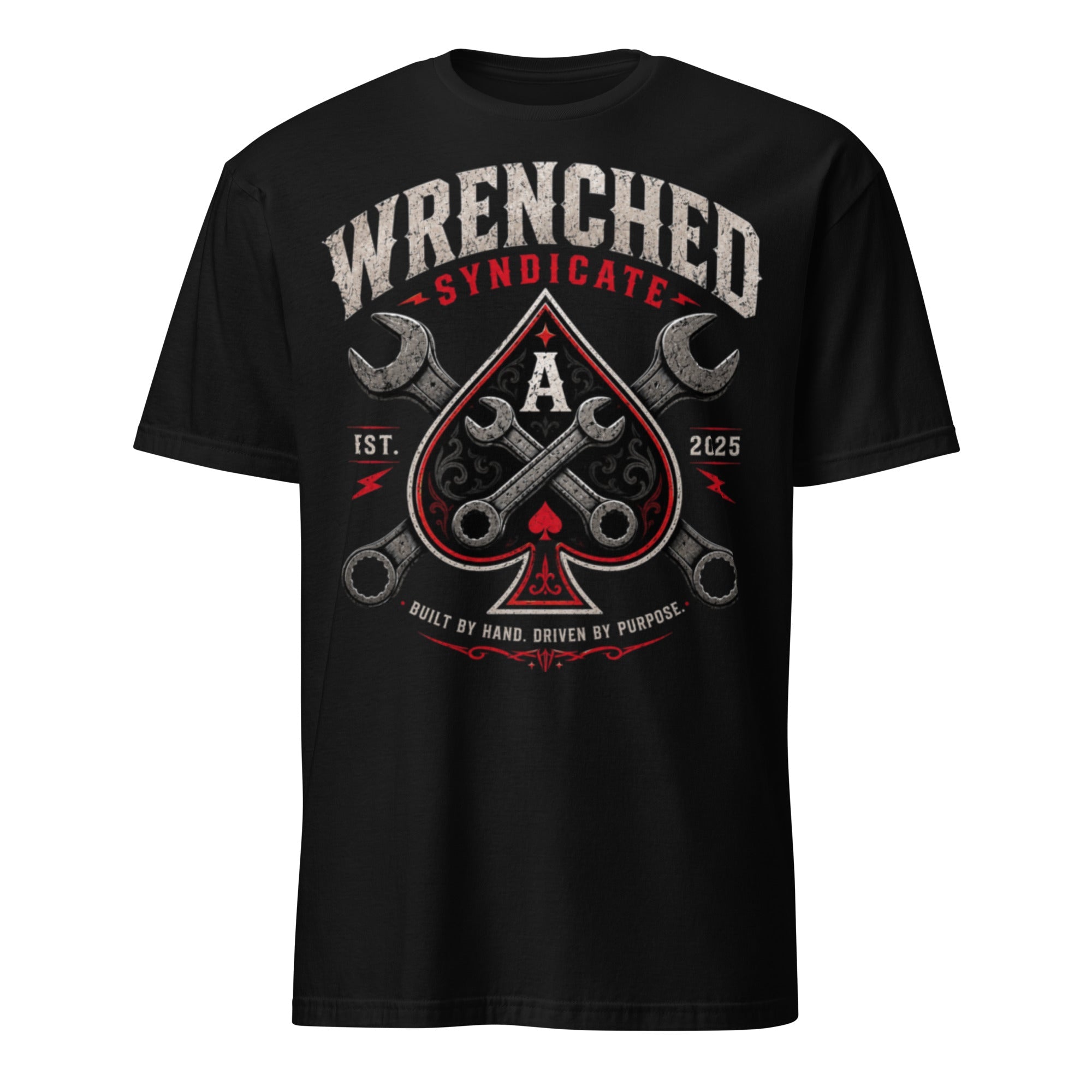 Wrenched Syndicate™ Ace Front Print Only Tee - Wrenched Syndicate