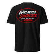 Wrenched Syndicate™ Customs, Mods, Tips & Tricks Premium Graphic Dual Logo T-Shirt – Black - Wrenched Syndicate