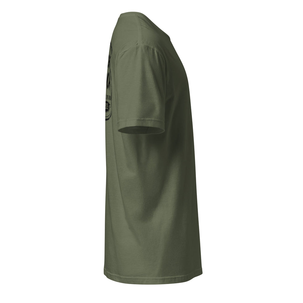 Wrenched Syndicate Mil-Spec Logo T-Shirt | Military Green Tactical Garage Tee | Automotive & Motorcycle Apparel - Wrenched Syndicate