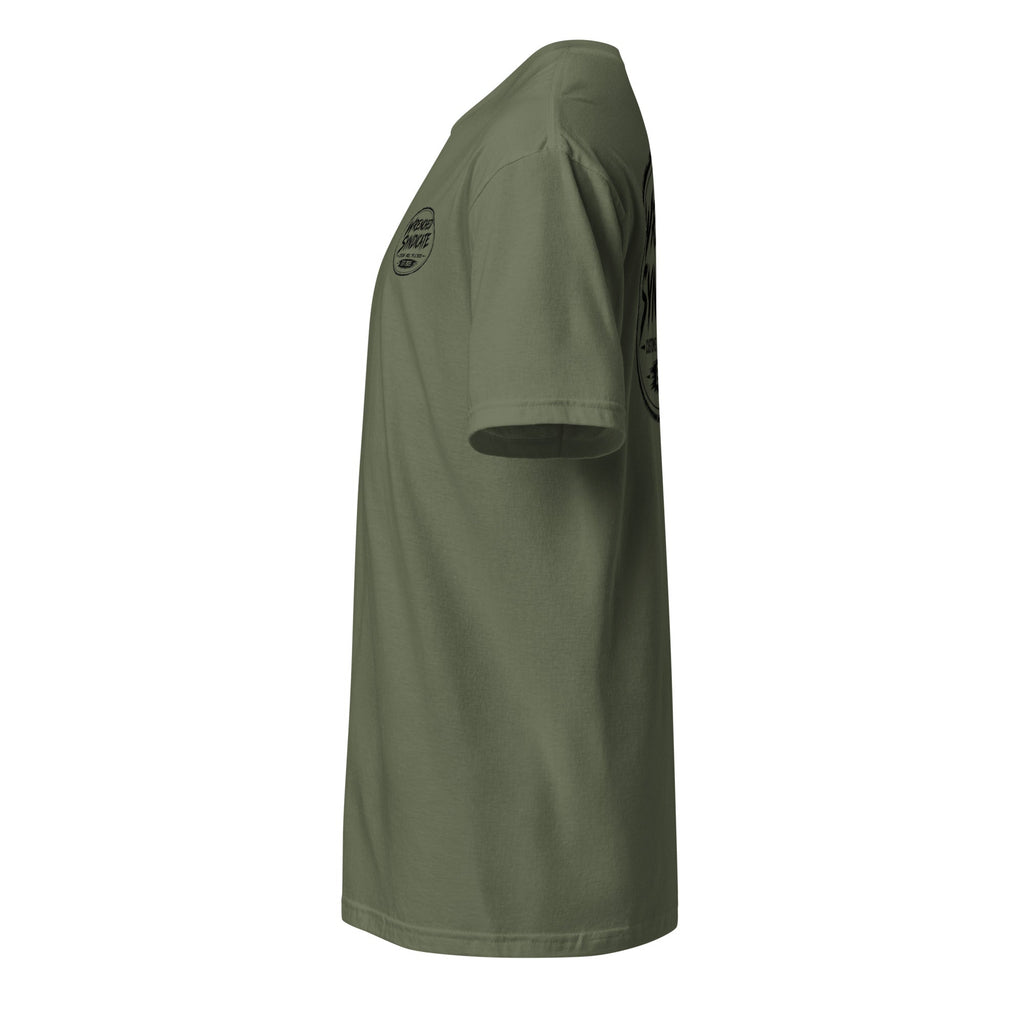 Wrenched Syndicate Mil-Spec Logo T-Shirt | Military Green Tactical Garage Tee | Automotive & Motorcycle Apparel - Wrenched Syndicate