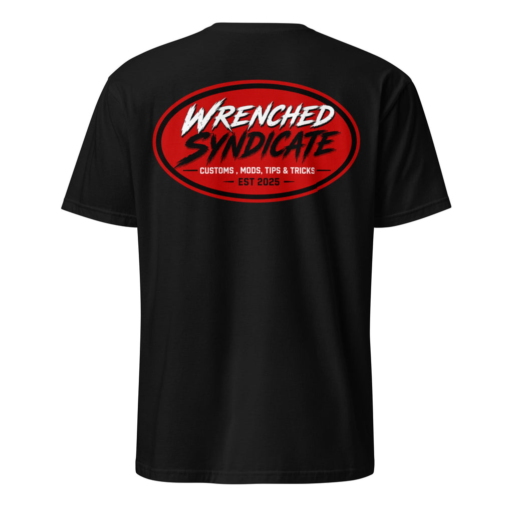 Wrenched Syndicate™ Oval Logo T-Shirt – Customs, Mods, Tips & Tricks | Mechanic & Automotive Apparel - Wrenched Syndicate