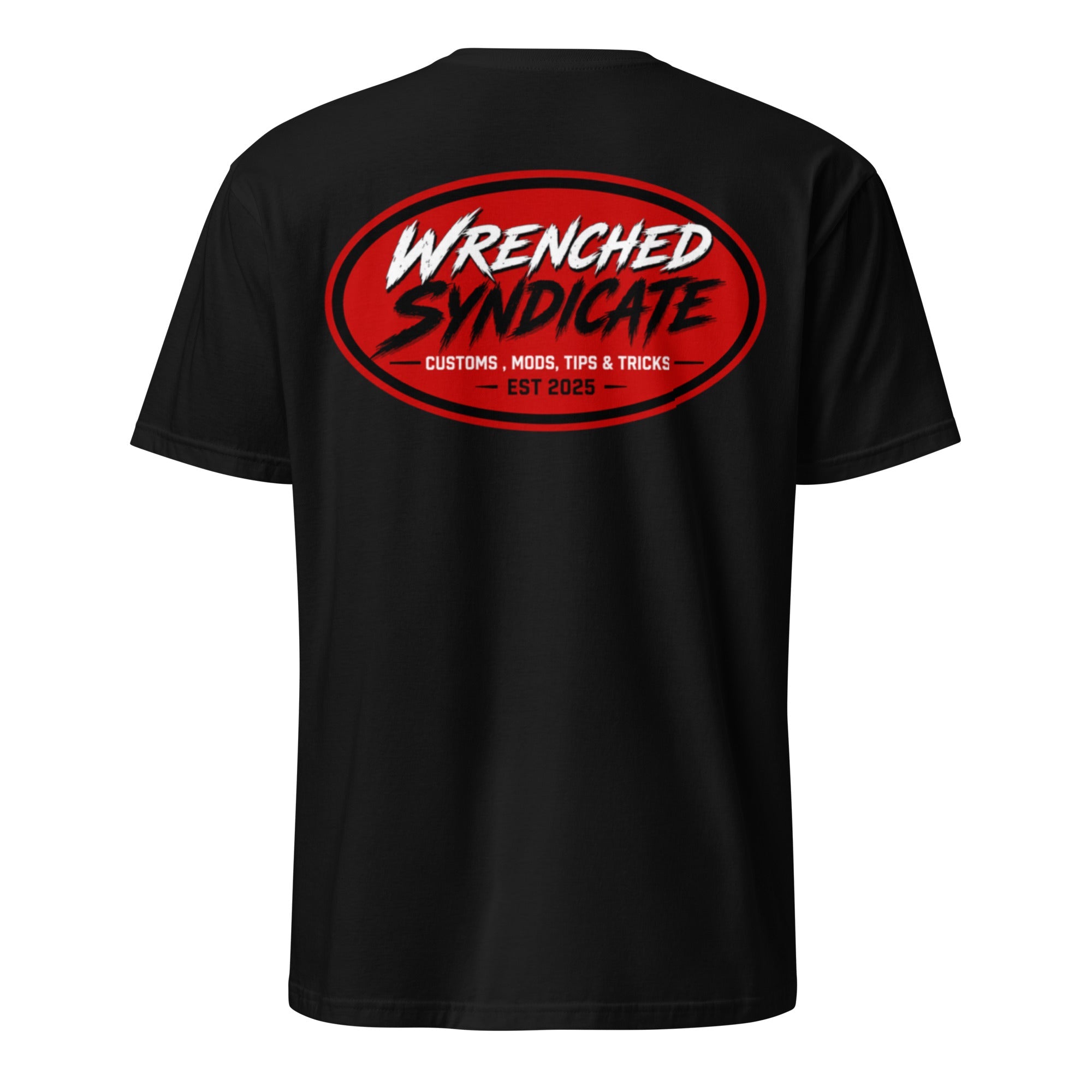Wrenched Syndicate™ Oval Logo T-Shirt – Customs, Mods, Tips & Tricks | Mechanic & Automotive Apparel - Wrenched Syndicate