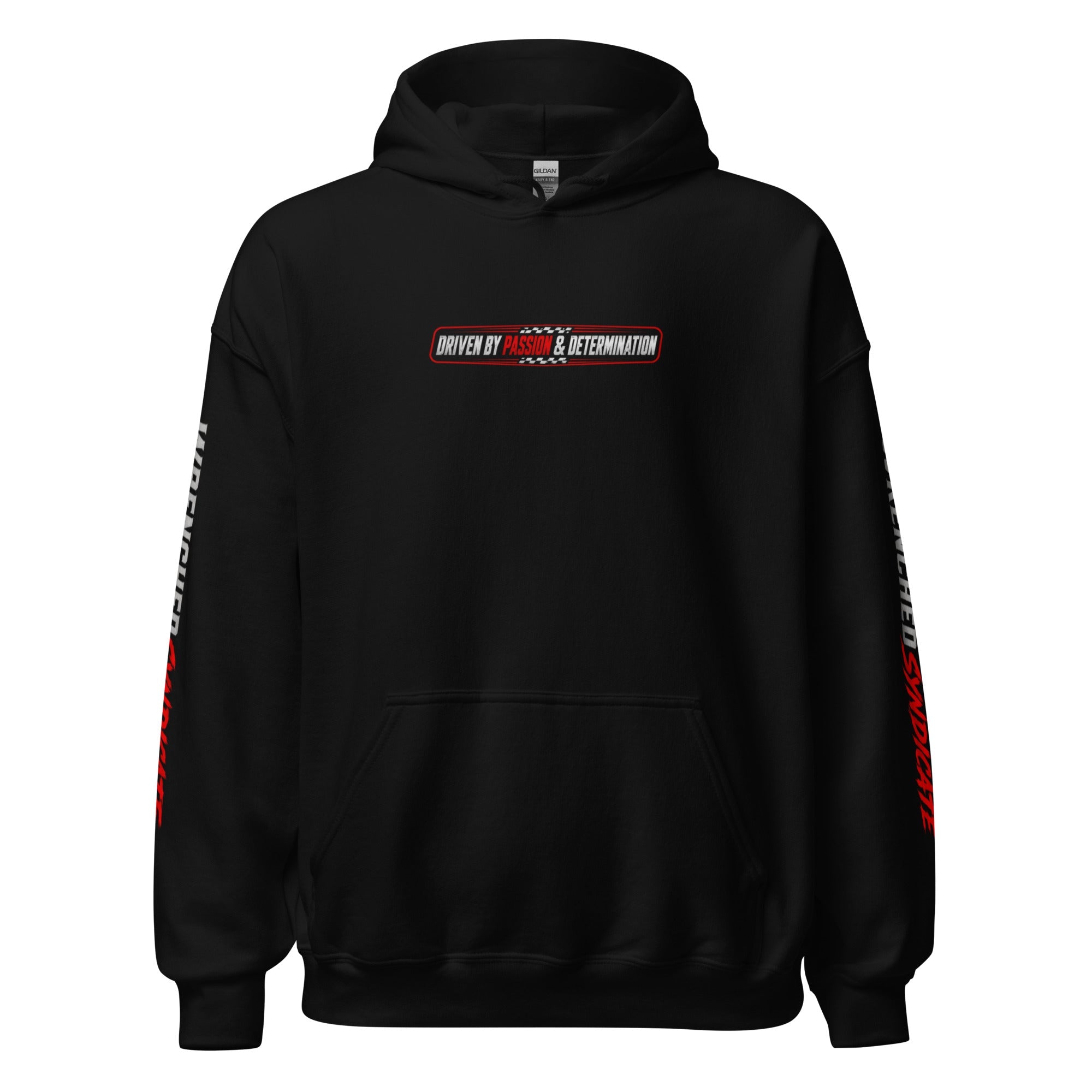 Wrenched Syndicate Race Flag Edition Sponsor Hoodie | Limited Edition Automotive Pullover Hoodie - Wrenched Syndicate