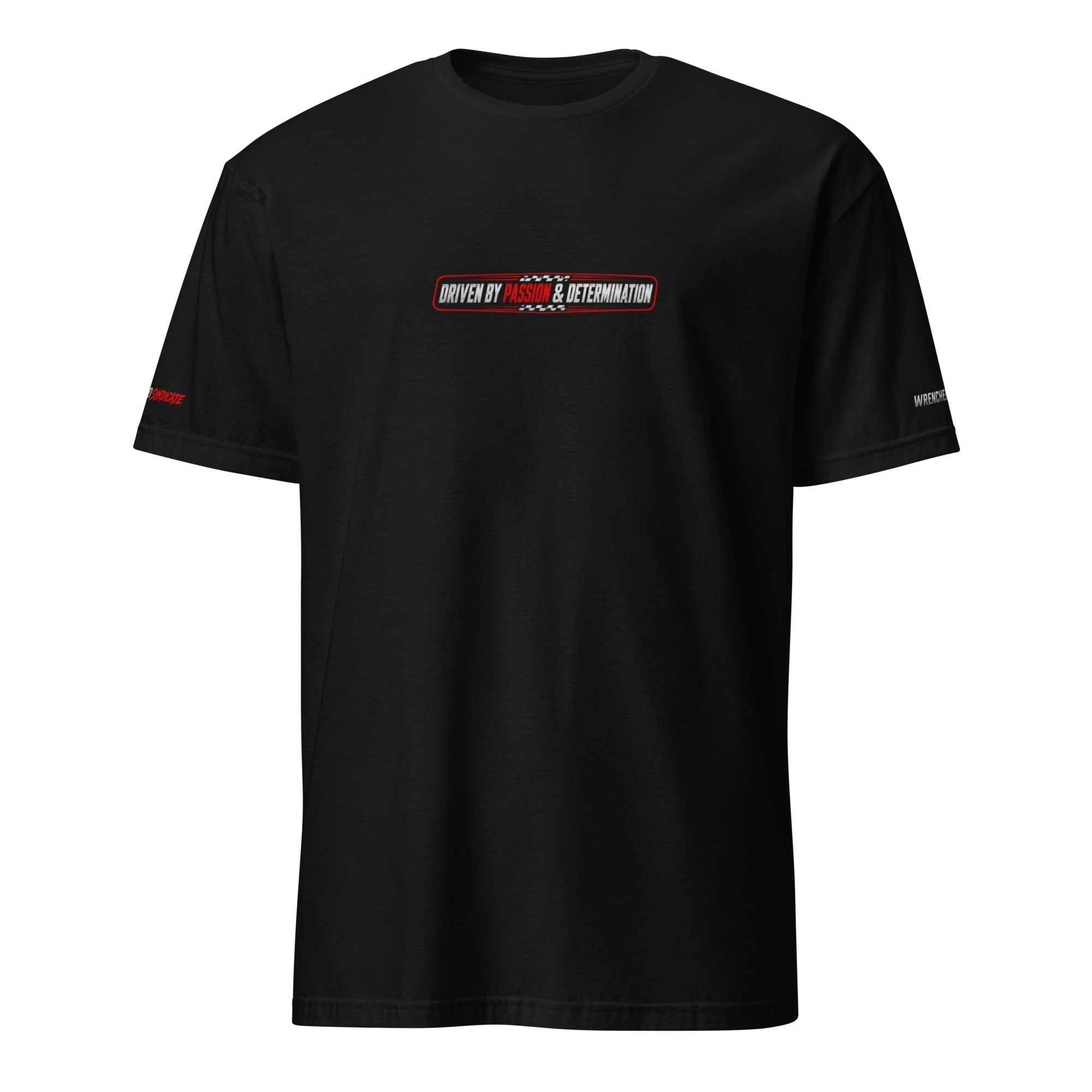 Wrenched Syndicate Race Flag Edition Sponsor T-Shirt | Limited Edition Automotive Graphic Tee - Wrenched Syndicate