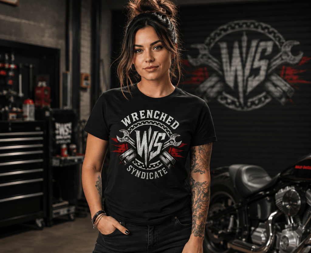 WS Industrial Logo Front Only Tee - Wrenched Syndicate