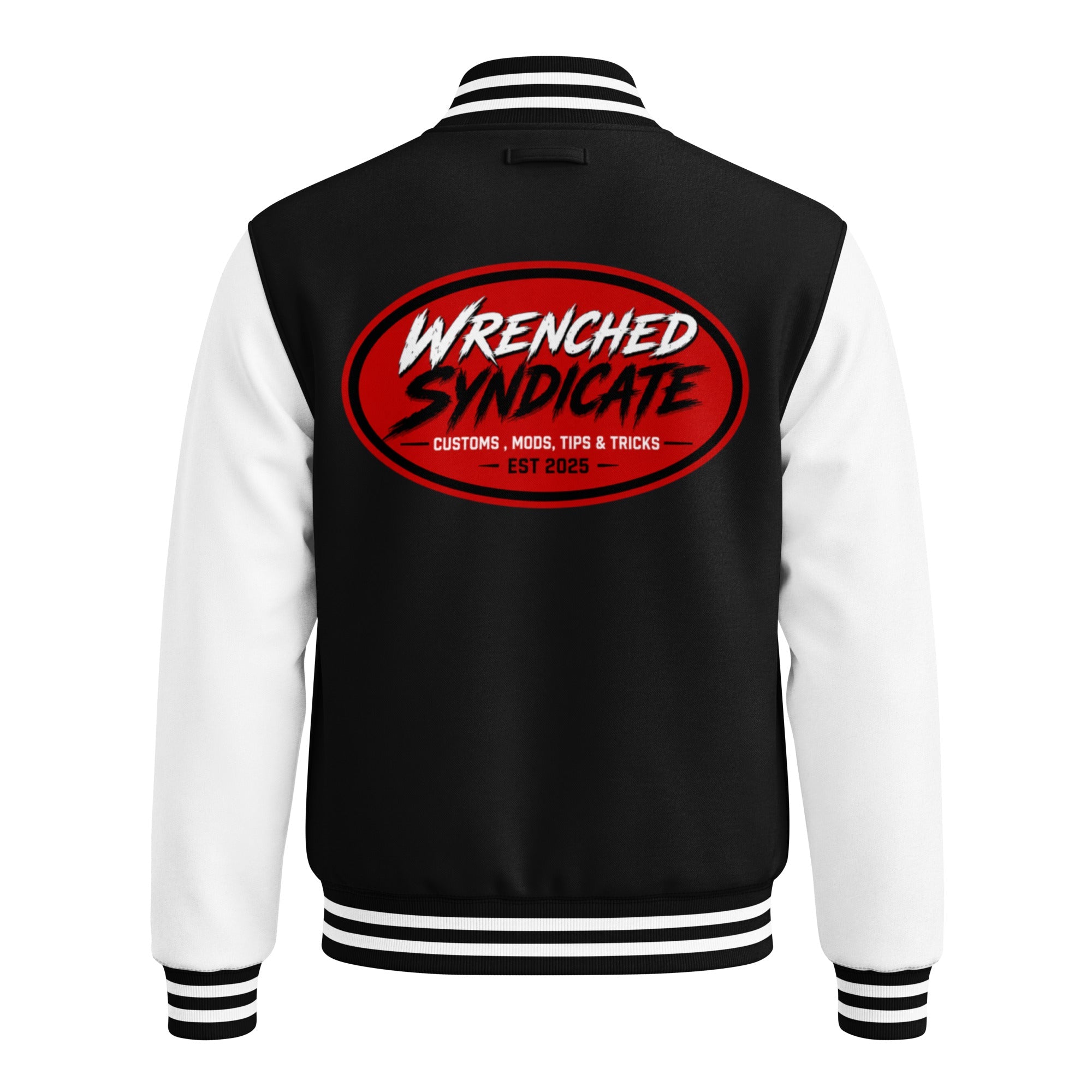 WS Oval Logo Heavyweight Letterman Jacket - Wrenched Syndicate