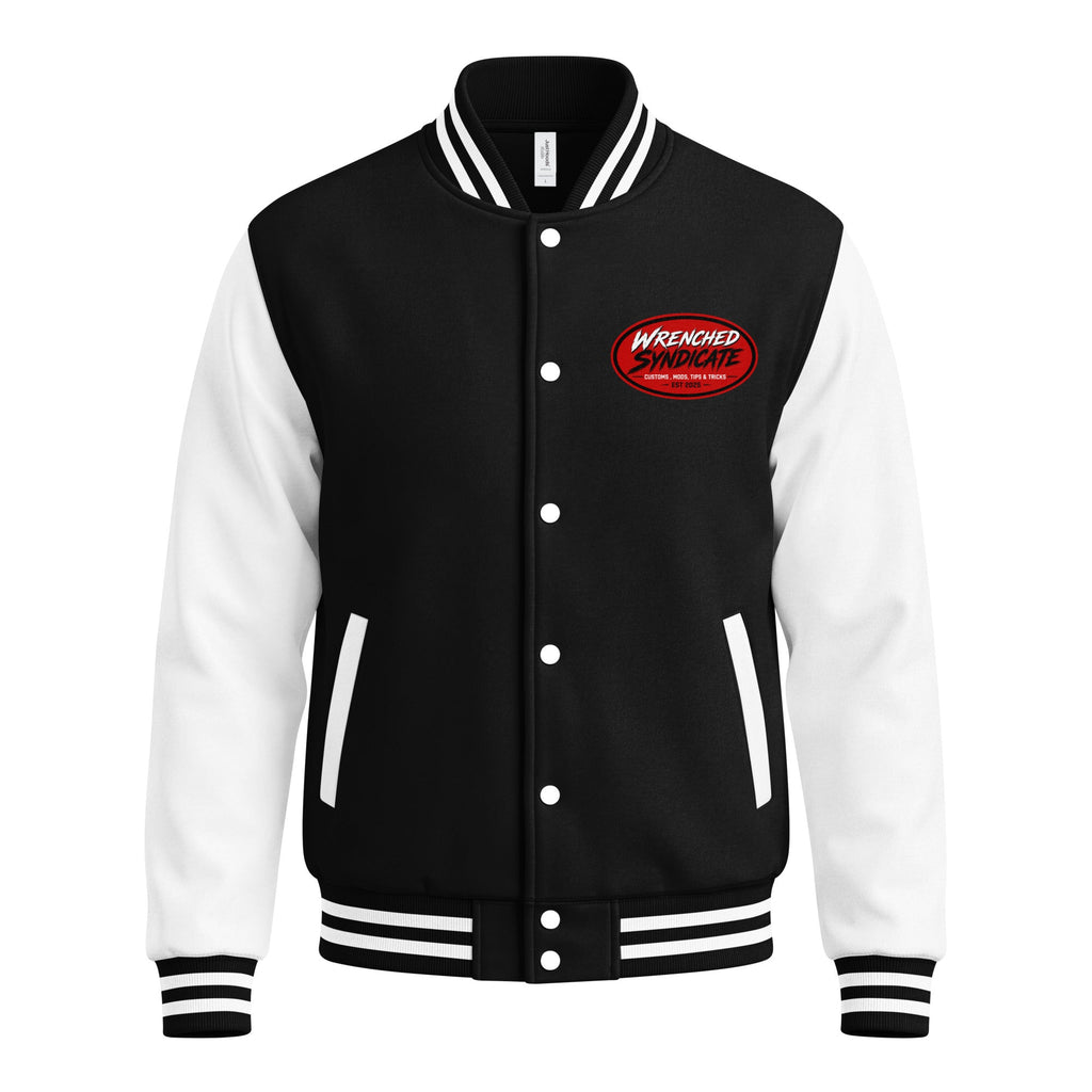 WS Oval Logo Heavyweight Letterman Jacket - Wrenched Syndicate