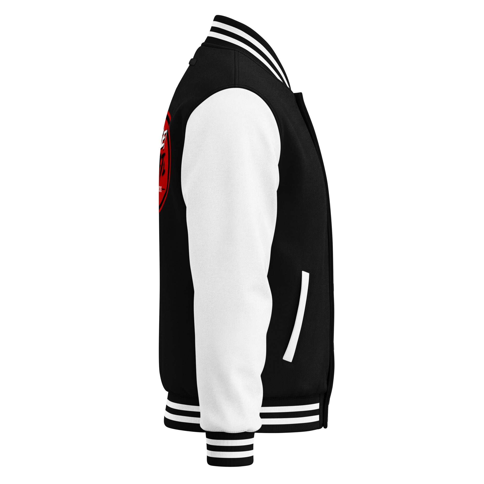 WS Round Logo Heavyweight Letterman Jacket - Wrenched Syndicate