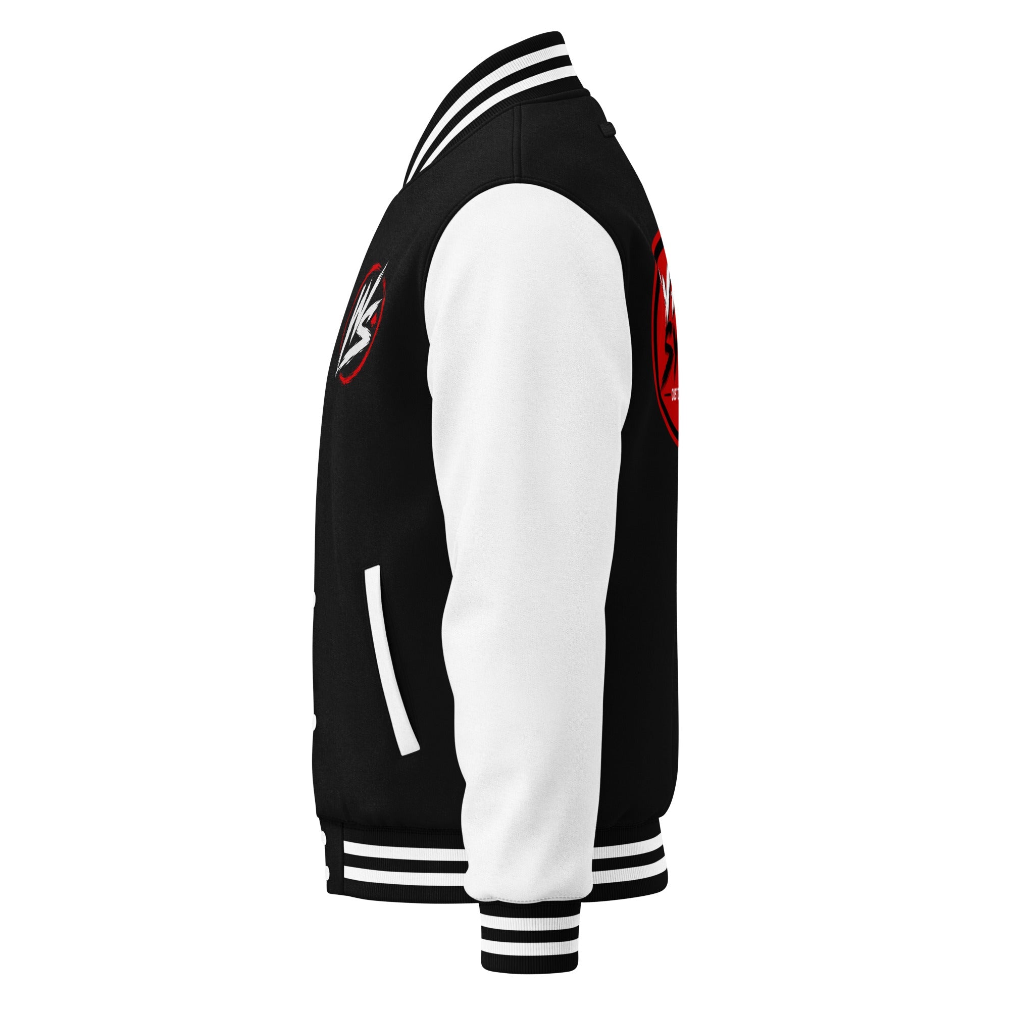 WS Round Logo Heavyweight Letterman Jacket - Wrenched Syndicate
