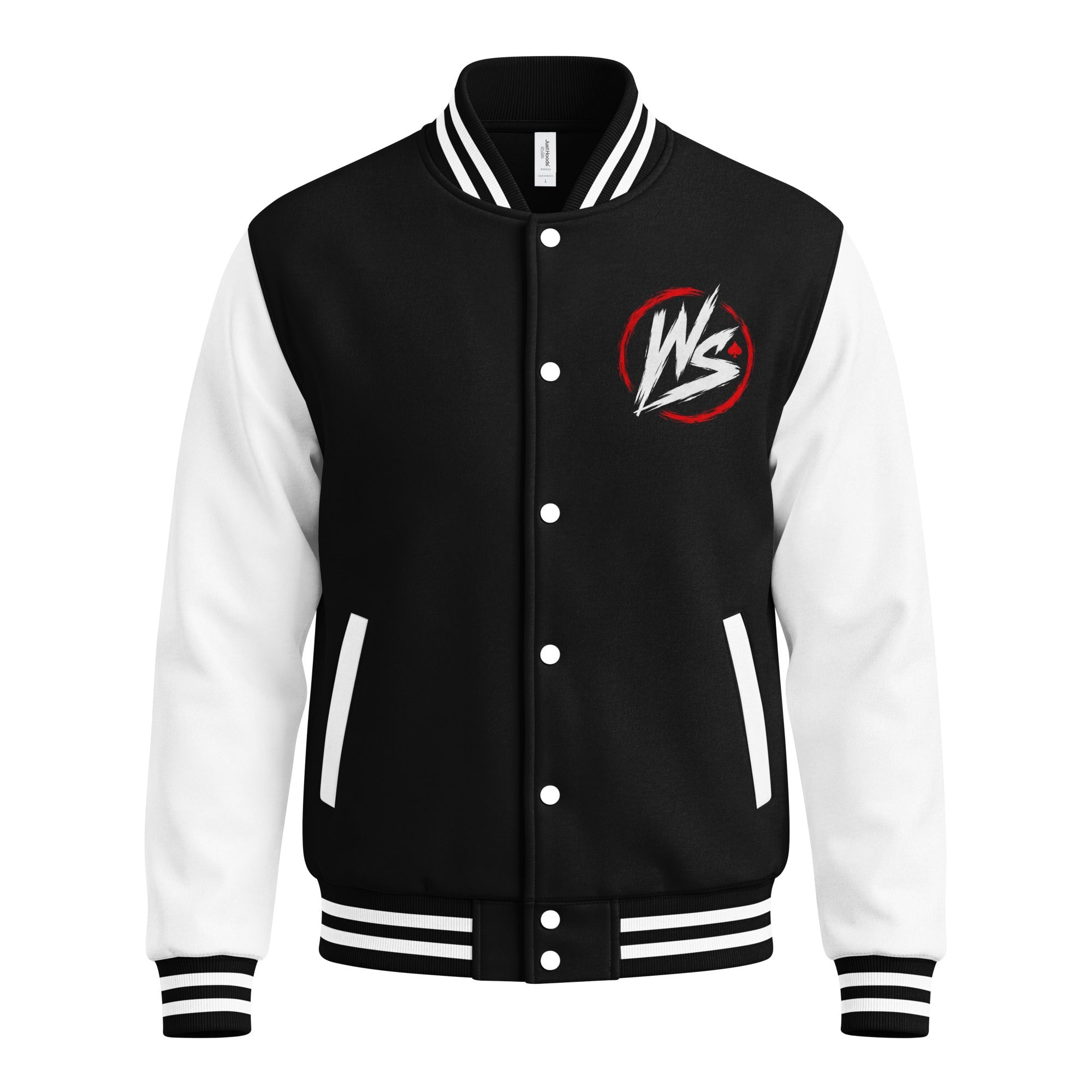 WS Round Logo Heavyweight Letterman Jacket - Wrenched Syndicate