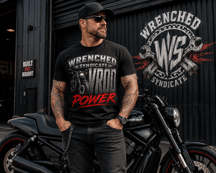 WS VROD Power Front Logo Tee - Wrenched Syndicate