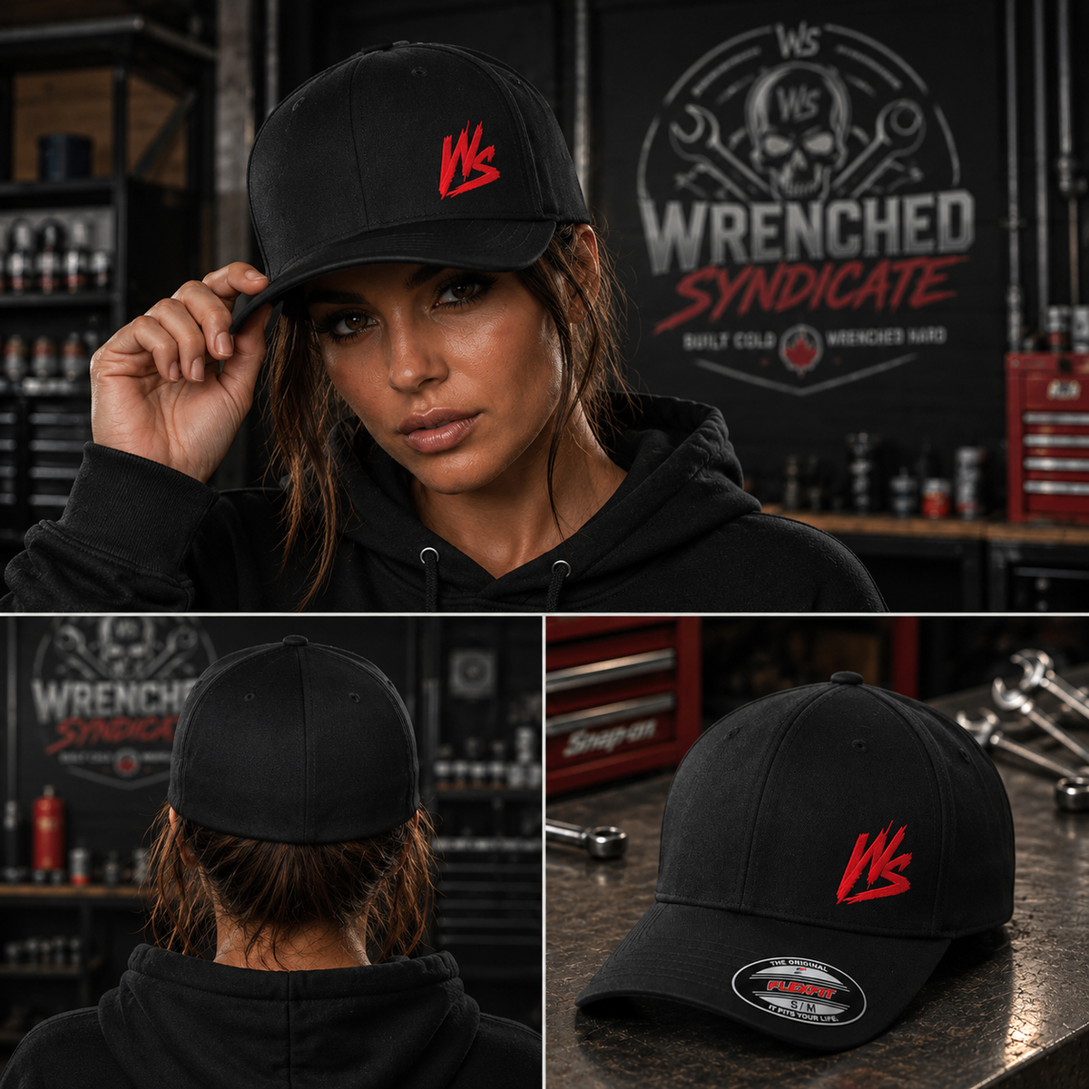 WS Signature Black Embroidered Cap